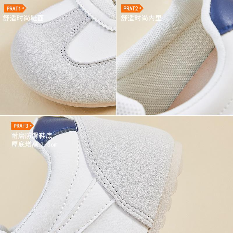 Autumn New Breathable Ins Trendy Korean Style Leather Shoes for Women Students Streetwear Running Sports Casual Shoes