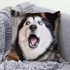 Popular Creative Dog Head Pillow Case Realistic Stereoscopic Cushion Cover For Sofa Bedhead Car Decoration