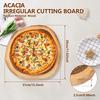 Cutting Board Irregular Chopping Board Double Sided Acacia Wood Cutting Board Multipurpose Kitchen Cutting Board for Chopping