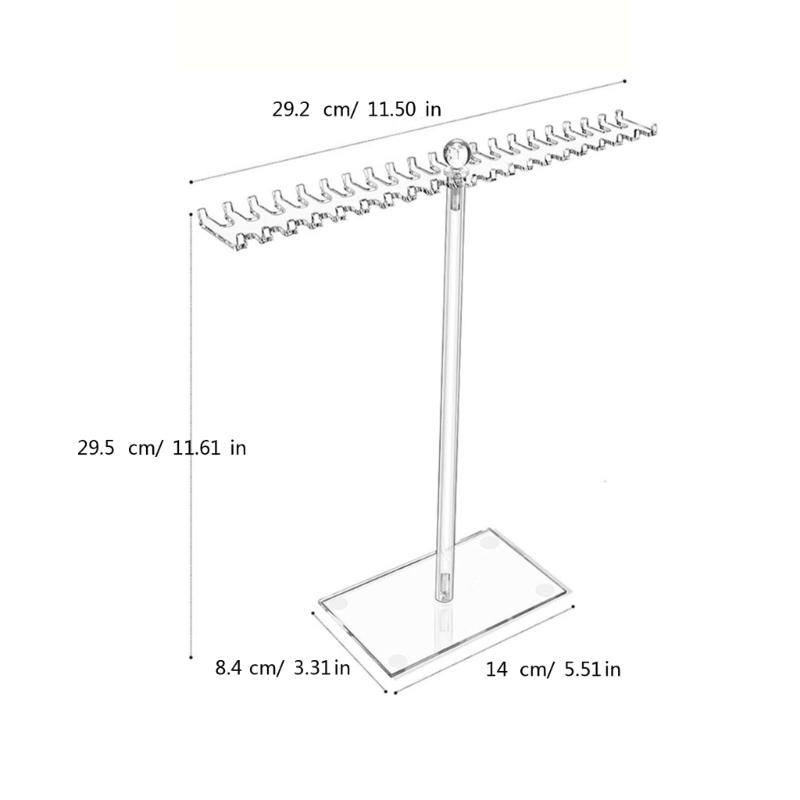 Jewelry Stand Necklace Holder Acrylic Jewelry Display Holder Bracelet Hanging Organizers for Bangles Watch Bracelets