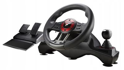 Volant de jeu avec pédales PC/Xbox/PS/Nintendo 270° Flashfire Wh-2304V