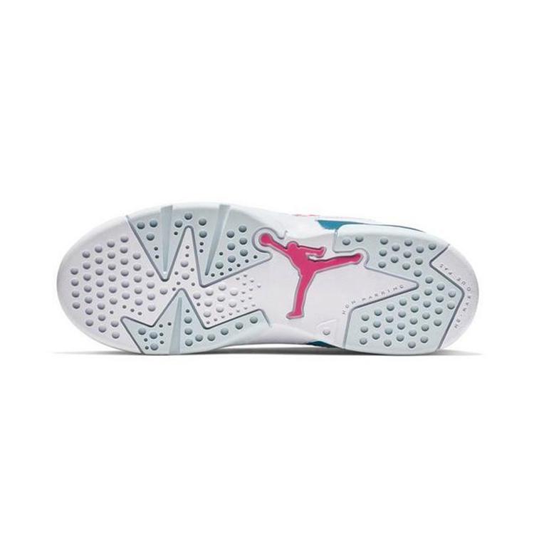 Jordan 6 Retro White Laser Fuchsia Green Abyss PS 543389-153
