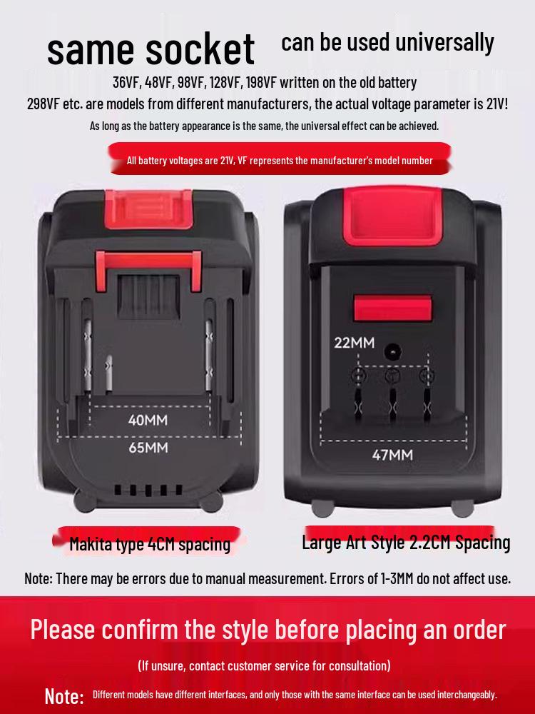 21V Lithium Battery for Makita Angle Grinder, Electric Saw, and Universal Wrench