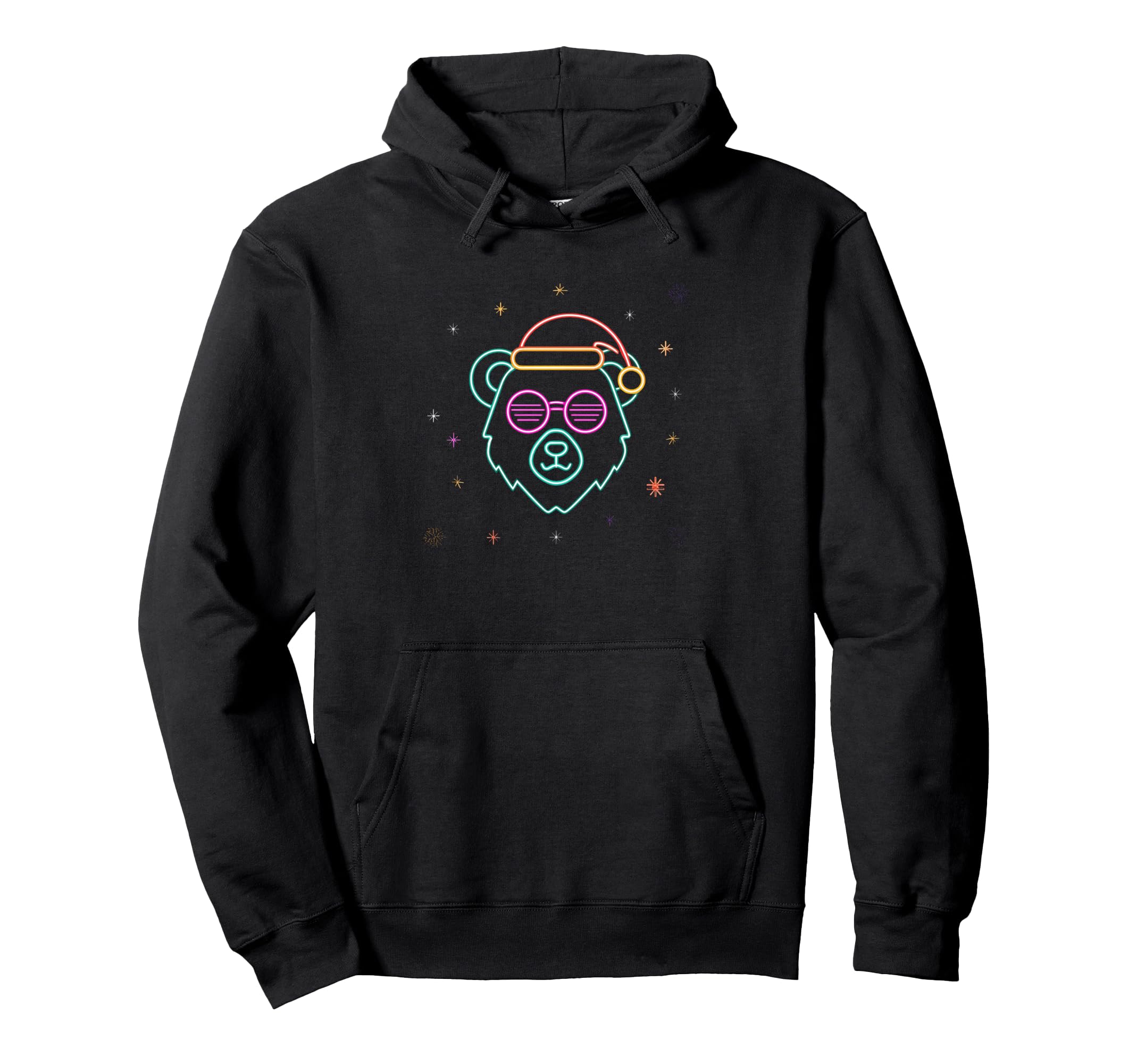 

Bear face, round glasses, winter, character graphic, pink, cool hoodie