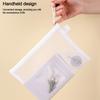 Solid Color Pen Bag Nylon Mesh Zipper Pouch Office School Supplies Zipper Pencil Case  Student