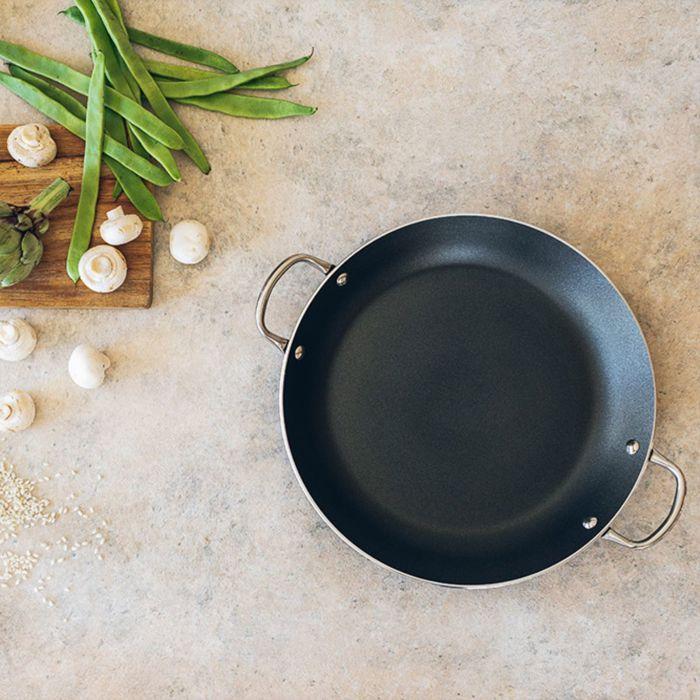 Poêle À Paella - MONIX - Resistent Plus - Aluminium Antiadhésif - 38 Cm - Tous Feux