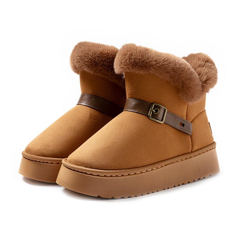 Winter Fluffy Ankle Boots Female Casual Plush Women's Shoes Luxury Designer Plarform Slipper Outdoor Fuzzy Fur Snow Booties