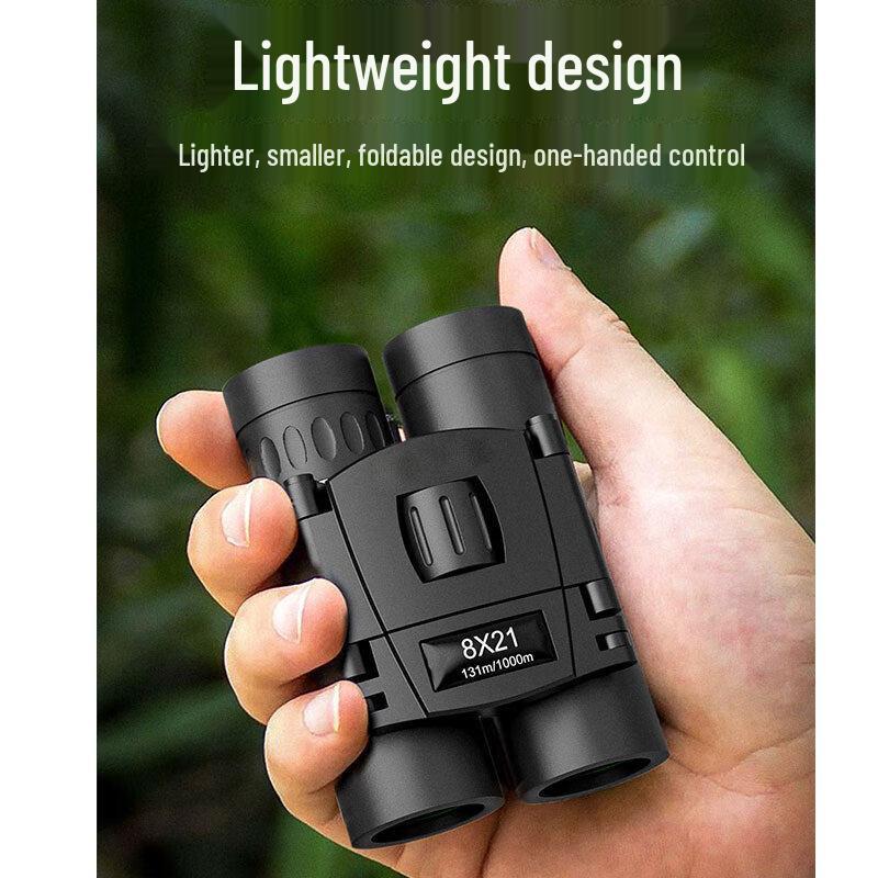 HD 8x21 Metal Outdoor Binoculars for Off-Road and Mountain Use