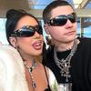 Y2K Rimless Sunglasses Luxury Brand Designer Vintage Pentagram Sun Glasses Punk Hip Hop Pink Sexy Ladies