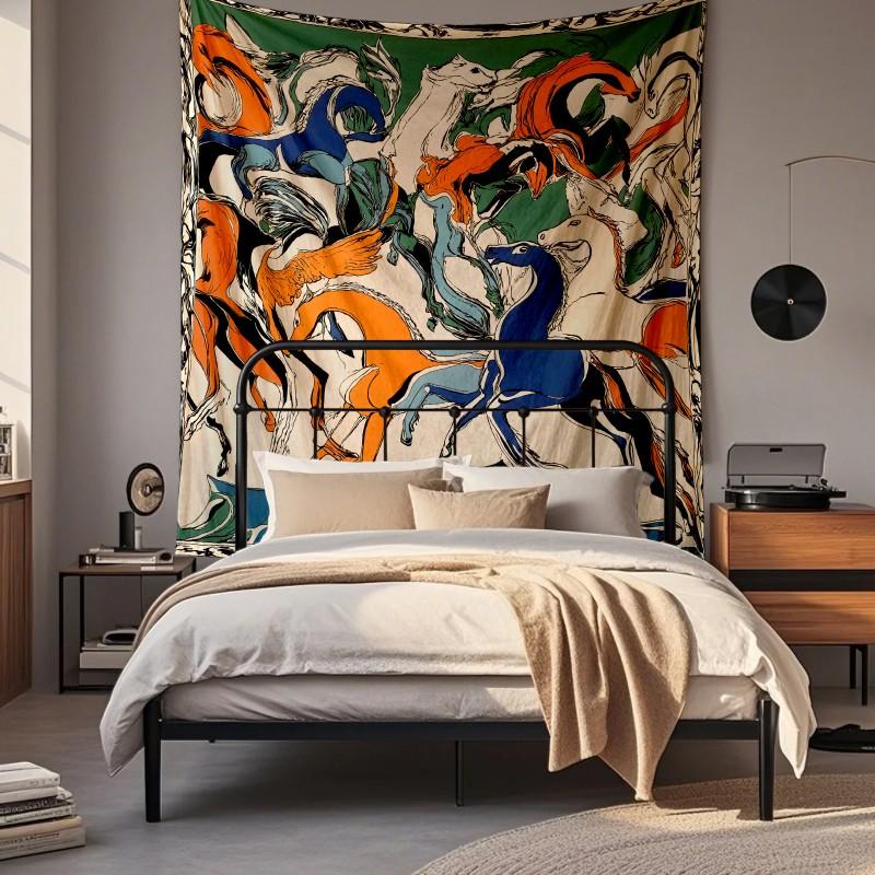 Digital Printed Deer Wall Tapestry Bedroom Living Room Decor Soft Fabric Hanging Art Decorative Cover