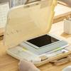 Plastic A4 File Folder Portable Handheld File Bag Mutli-Purpose Document Storage Boxes  Student Use