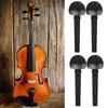 4Pcs Ebony Wood Viola Tuning Peg Tuner Viola Pegs Viola Shaft Handle Musical Intruments Parts & Accessories Enduring