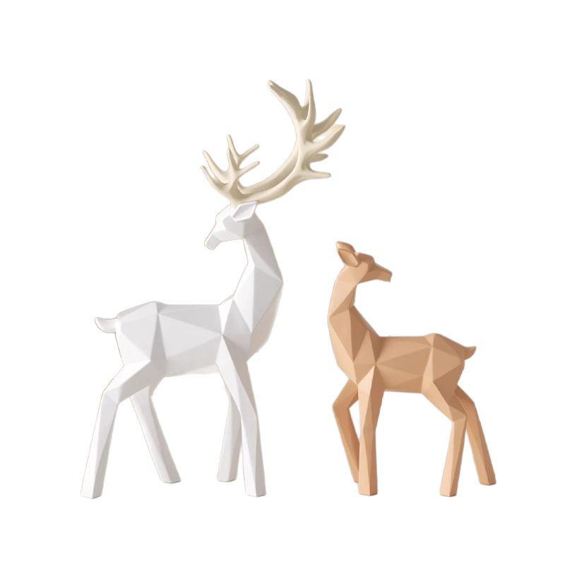 Hirsch Origami Ornament: Elegante Kunstdekoration für Wohnzimmer oder Weinschrank