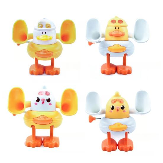 Aufzieh-Hühnerspielzeug mit Salto-Aktion Plastik-Uhrwerk-Küken für interaktives Spiel Feier-Highlight Küken-Spielzeug