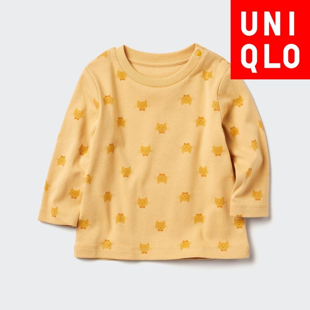 

Футболка UNIQLO BT с круглым вырезом и длинными рукавами 44 YELLOW/BABY 70