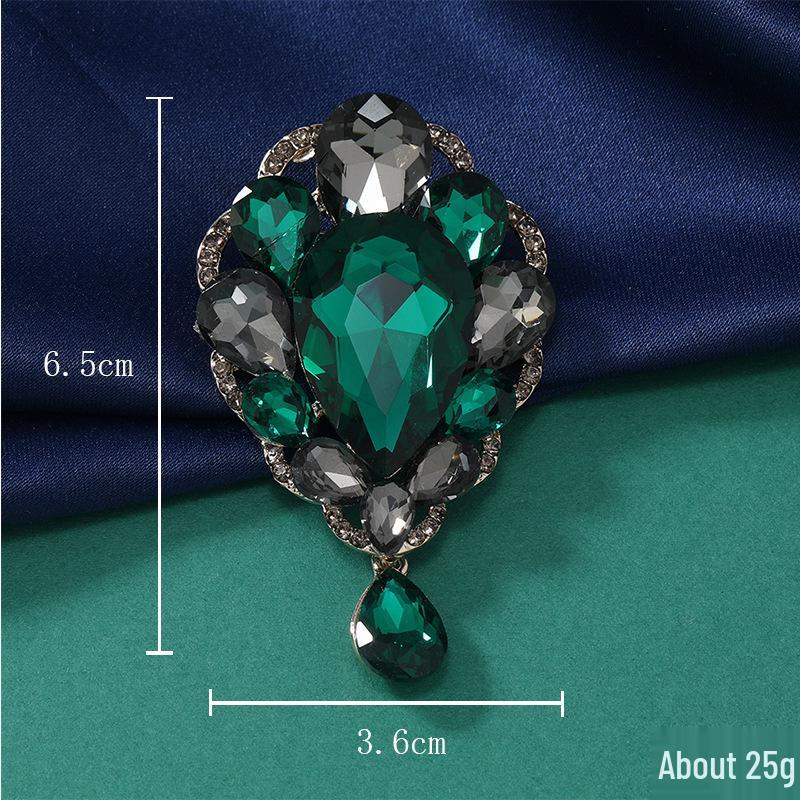 

Елегантна брошка-вінок з квіток баухінії - Ретро, інкрустована діамантами, вишуканий аксесуар