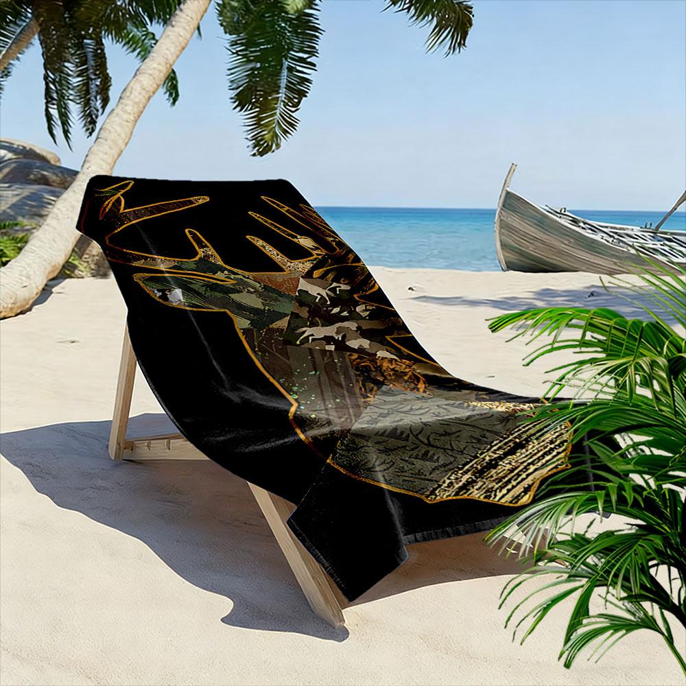 Camouflage Hirschkopf Design Ein Muss für den Strandurlaub