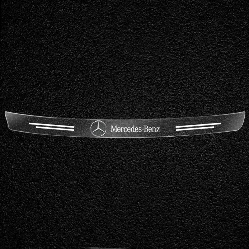 AABGT1 1Pcs Transparent Car Trunk Badge Protective 3D Sticker For Mercedes Benz AMG C200L GLC B/C/E/S Class A Class C200L GLC GLK CLA