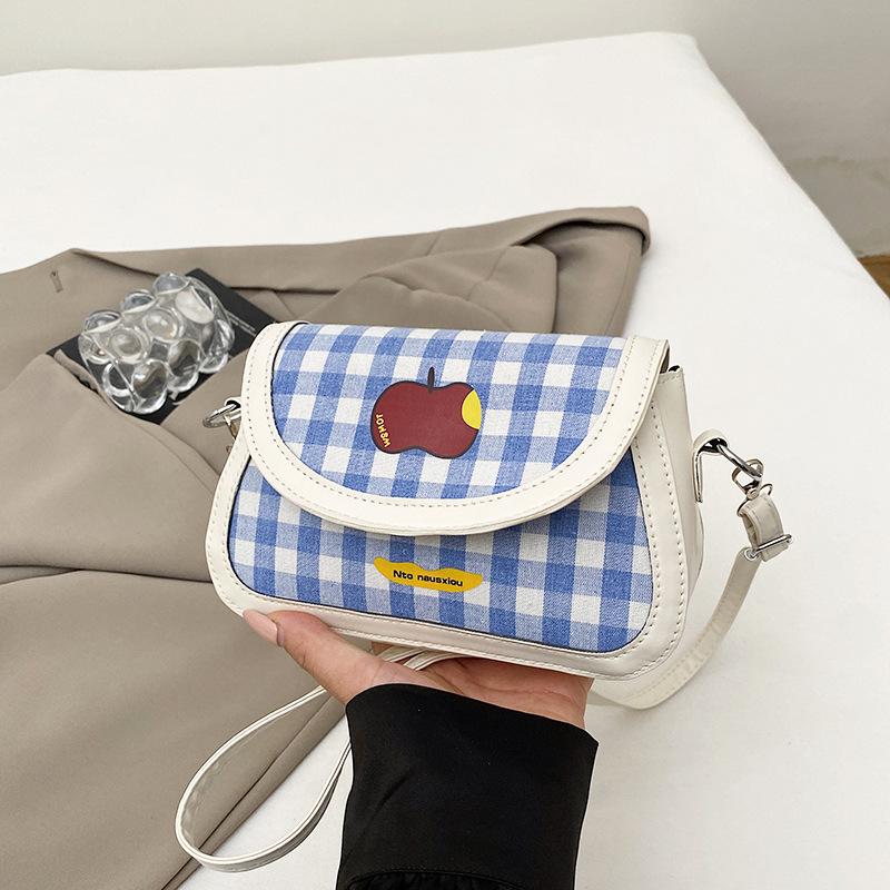 Texture Cartoon Cute Design Sense Hand Carry Small Square Bag Women 2025 New Fashion Casual High Sense Messenger Bag