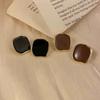 S925 Silver Needle French Retro Square Oil Dripping Earrings New Earrings Women's Niche Design Earrings