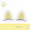 Soft ABS Bear Ear Helmet Decorations 1 Pair Adorable Appearance Easy to Install for Outdoor Riding Sports Helmets