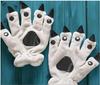 Women Men Warm Fashion Claw Paw Mittens Soft Plush Winter Furry Animal Claws Nails Glove Cosplay Costume Wearable Kid Gifts