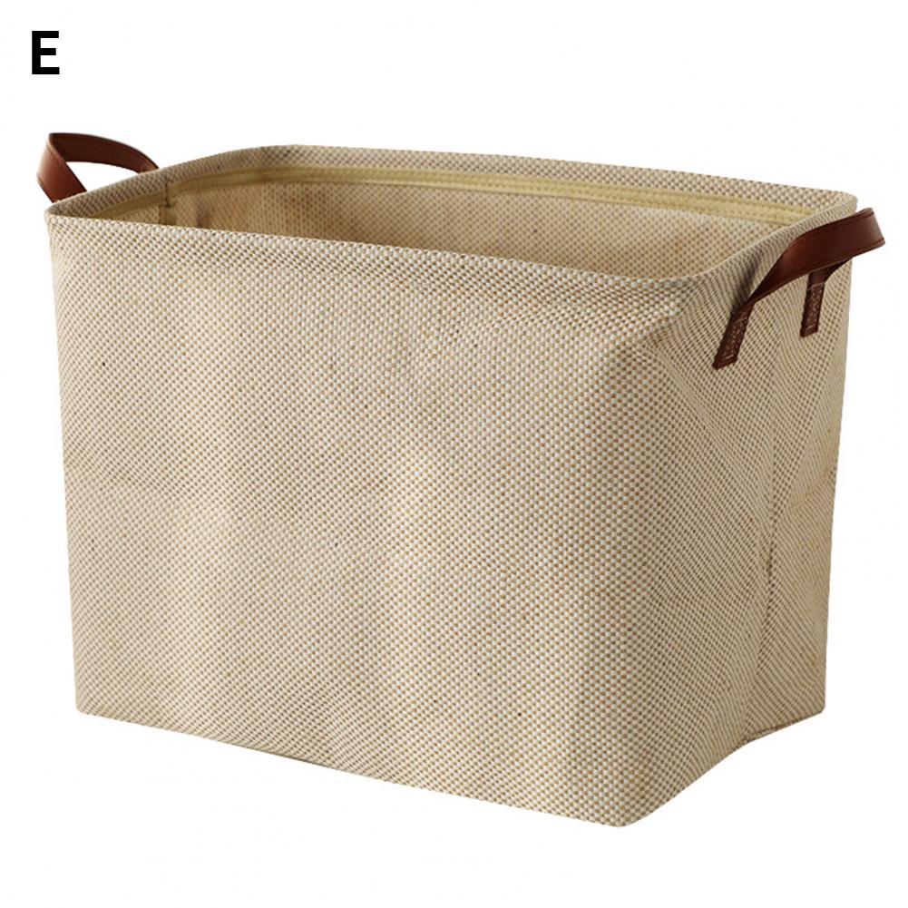 Foldable Storage Basket Decorative Dense Stitches Fabric Dirty Clothes Basket for Laundry Simple Wardrobe Storage Basket