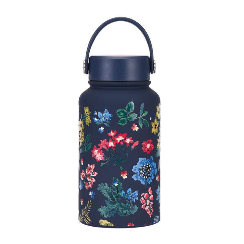 650Ml Thermos Cup Wide Mouth Portable Vacuum Children'S Student Sports Kettle Outdoor Printing Water Cup