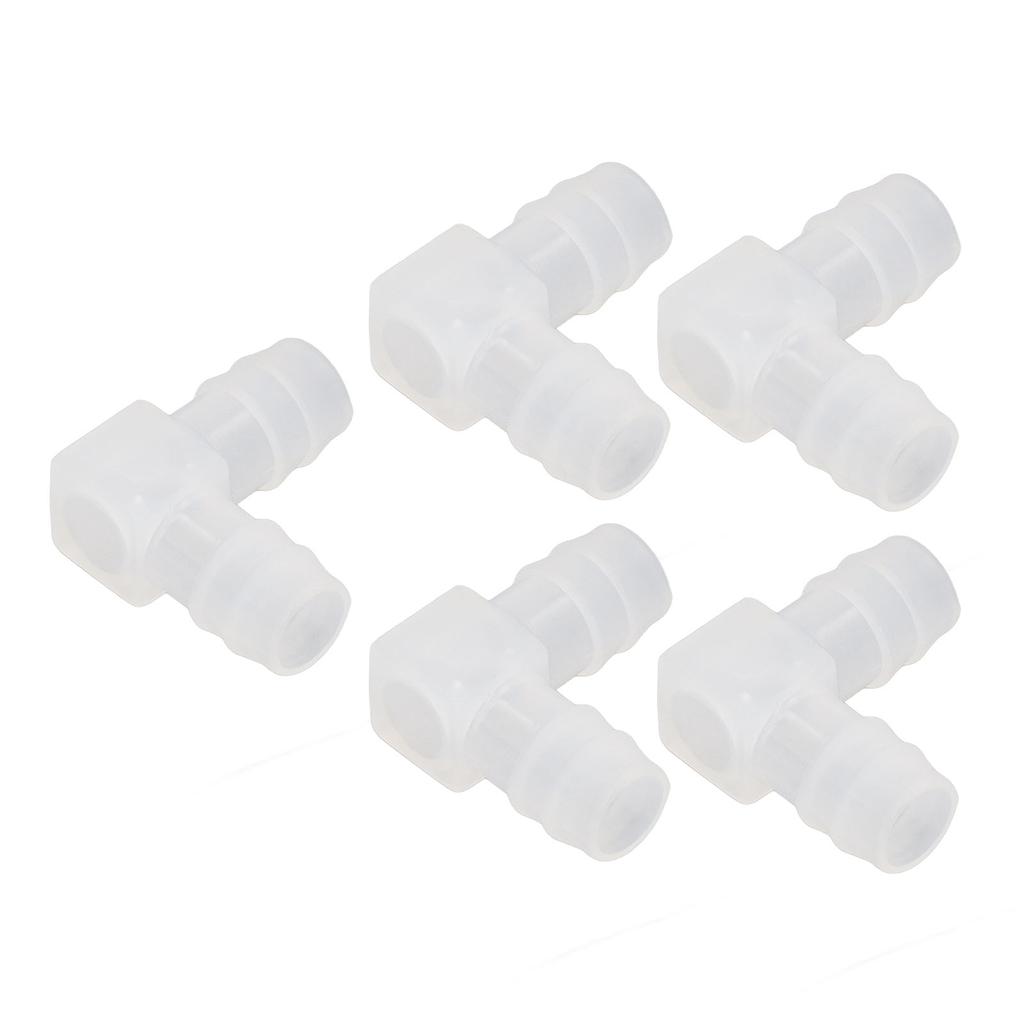 10Pcs Plastic Hose Joint 90 Degrees Elbow Bend PP Non Toxic Odorless L Pipe Connector for Aquarium Laboratory 16mm