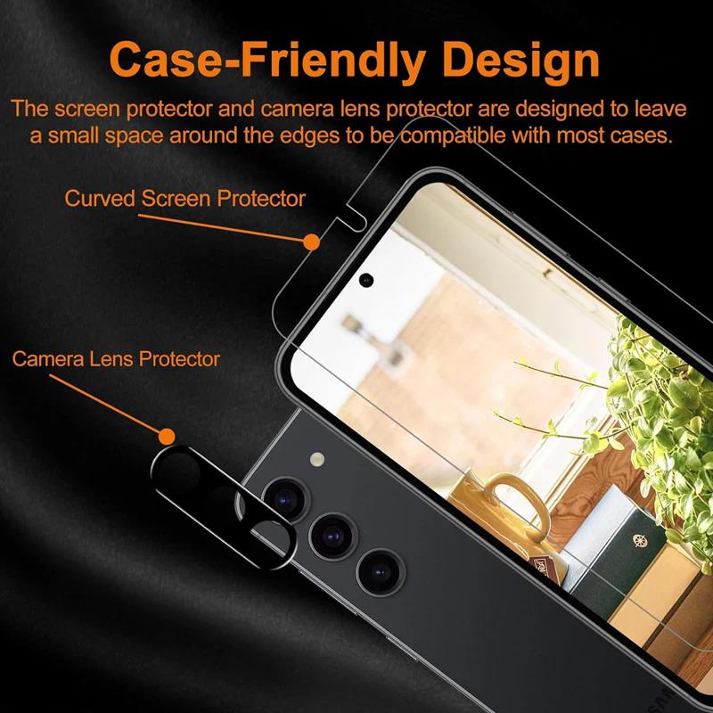 4IN1 Ultra HD Screen And Lens Protector Flim For Samsung A57/37/17/07 A56/36/26 9H Anti-Scratch Tempered Glass Phone Front Film