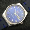 JAPAN 6309A VINTAGE SEIKO 5 AUTOMATIC MENS BLUE COLOR DIAL WATCH a701284-5 R206a-a701284