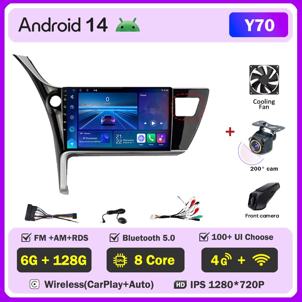 For Toyota Corolla 11 Auris E180 2017 2018 2019 Carplay Auto Screen Wireless Android Auto Car Intelligent Systems AutoMotive DSP