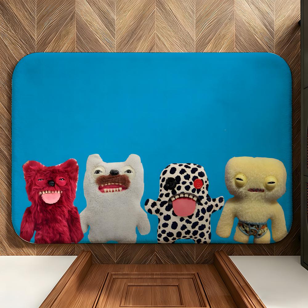 Toy F-Fuggler Floor Mat Soft Flannel Entrance Door Mat Non Slip Absorbent Bathroom Bedroom Floor Rug