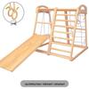 Wooden Indoor Climbing Frame for Kids - Hand & Foot Exercise Toy Rack for Toddlers