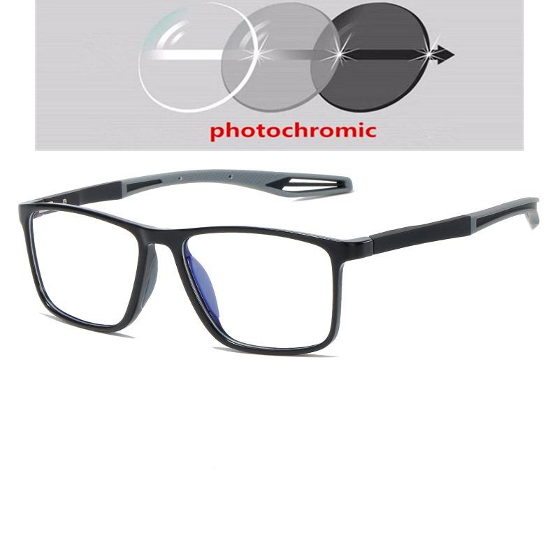 Sport Oversized Prescription Glasses For The Nearsighted Women Men Myopia Photochromic Eyeglasses 0 -0.5 -0.75 To -6.0