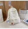 School Bag Niche Design Backpack Girls High Value Light Color School Bag Elementary School Students Versatile Large Capacity Backpack