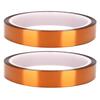 2PCS 33M High Temperature Resistant Adhesive Tape Polyimide Film Yellow Brown Accessory15mm