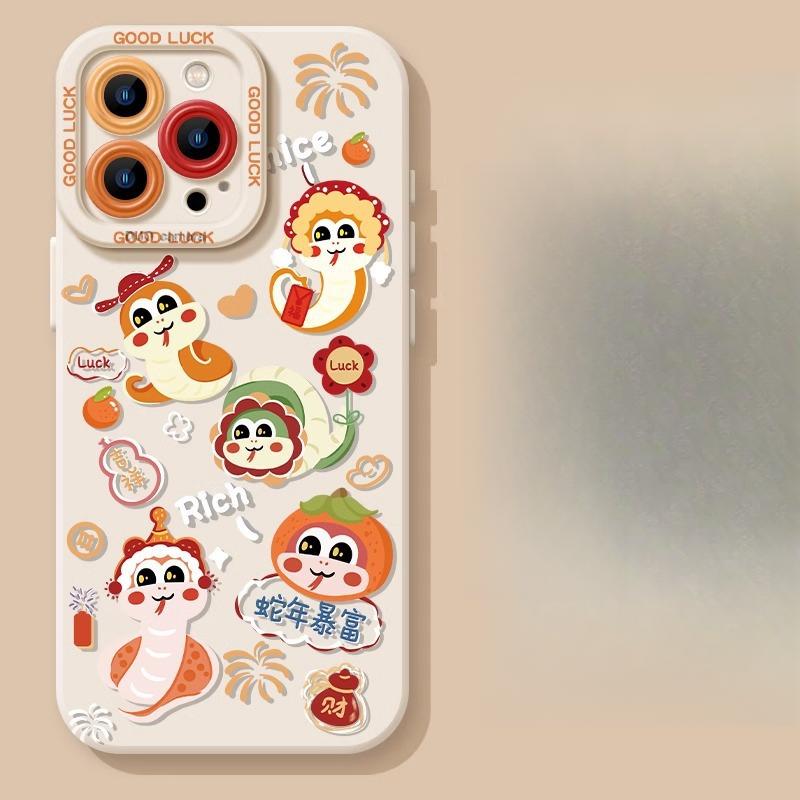 

Год Змеи Богатый Применимый Чехол для Мобильного Телефона Apple 16 14 Защитник 12 Iphone15promax Противоударный 13mini11 Apple 16PROMAX