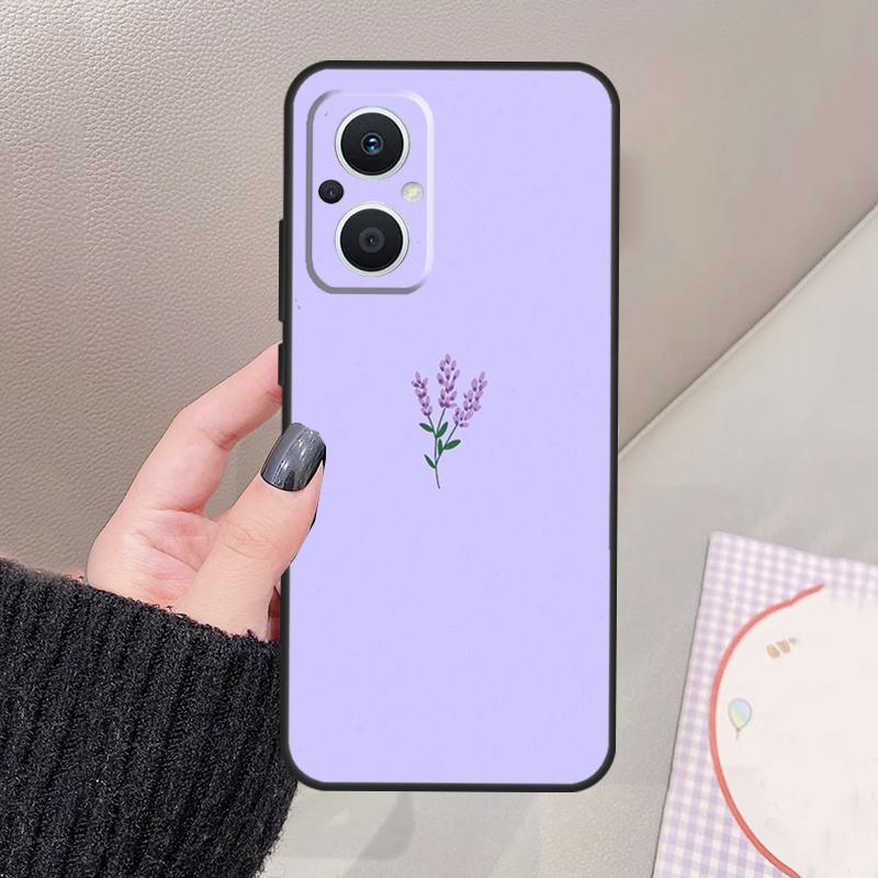 

Фиолетовый Цветок Лаванды Чехол Для OPPO Reno 10 11 12 13 14 Pro 8 7 Lite 11F 12F 13F 14F OPPO Find X8 X5 X6 X9 Pro Чехол OPPO Reno12 F