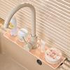 Küchenarmatur Spritzschutz Silikon Abtropfmatte Spüle Waschtisch Platzset Geschirrtrockenmatte Küchenhelfer Zubehör Küche Heimdeko