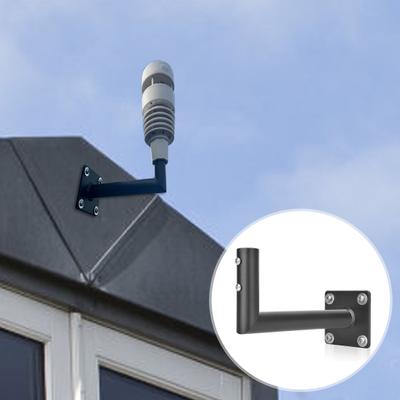 1 Set Weathervane Mount Rustproof High Hardness L-tube Support Steel Outdoor TV Antenna Mounting Bracket Home Supply