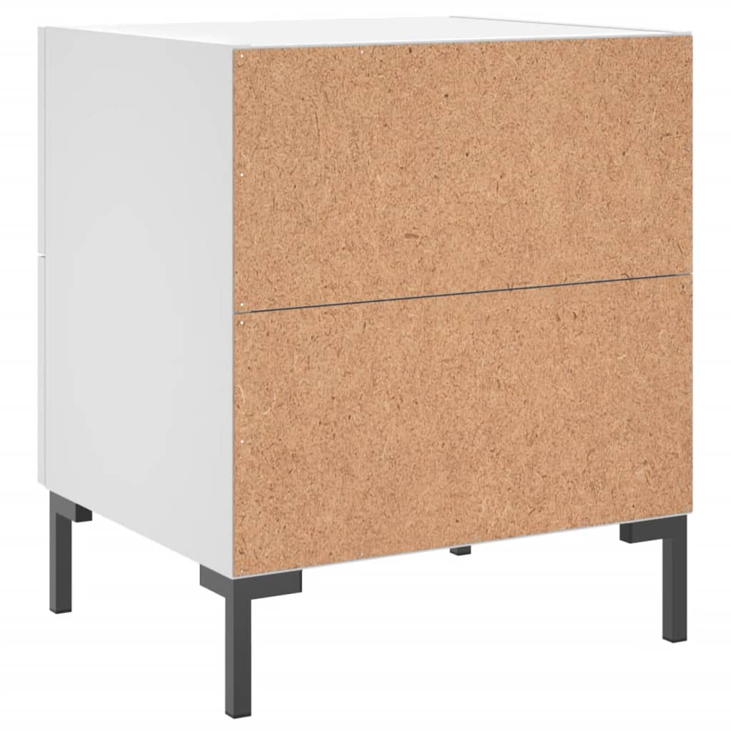 Nightstand White 40 x 35 x 47.5 cm Particleboard