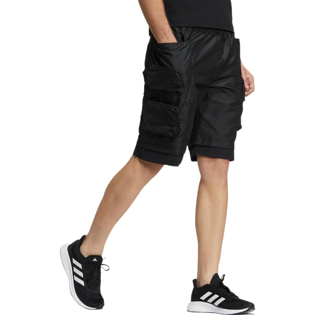Adidas Sport Pocket Woven Cargo Shorts Men Bottoms Black HE7436