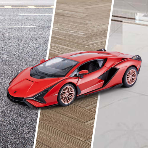 RASTAR 1/14 Scale Lamborghini Si?n RC Car, 2.4GHz Red, Manually Openable Doors, for Kids