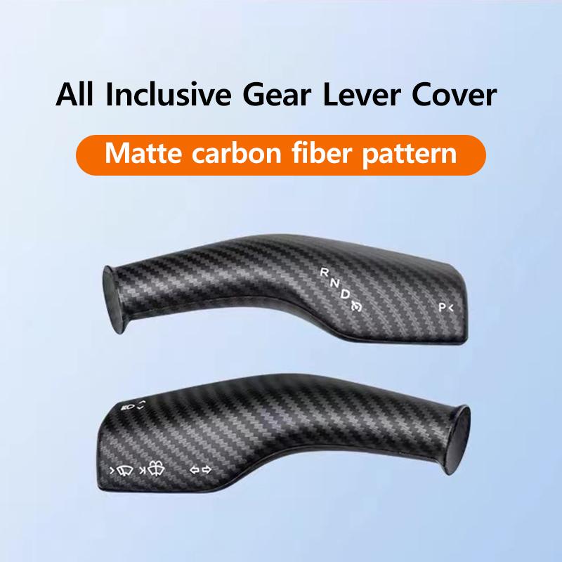 Tesla Gear Lever Cover  For Tesla Model Y/3 Carbon Fiber Pattern Style Silicone Style Car Modification Parts Car Mounted Good It