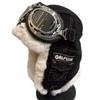 Unisex Aviator Hat with Ear Protection and Glasses, Cotton Thickened for Cold Wind in Autumn/Winter, Ideal for Cycling and Outdoor Warmth.