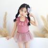 New Style Toddler Girls' One-Piece Ruffle Skirt Swimsuit - Cute Princess Design