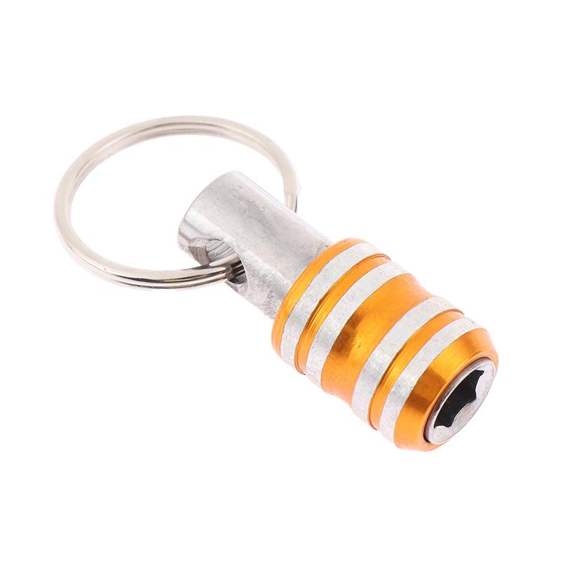 1/5Pcs 1/4Inch Hex Shank Screwdriver Bits Holder Extension Bar Drill Adapter Drill Bit Quick Release Easy Change Keychain