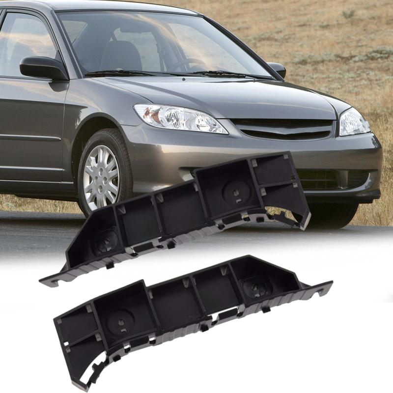 For Honda Civic 2004-2005 Pair RH+LH Car Front Bumper Support Bracket Retainer Holder 71193S5A003 71198S5A003