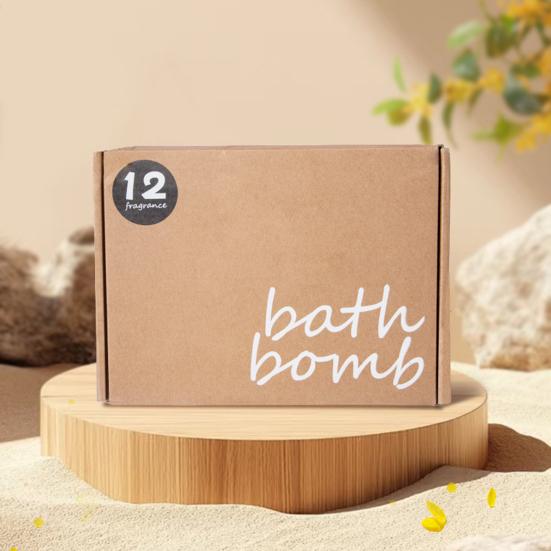 12Pcs Salt Bath Bombs Plants Extract Essential Oils Handmade Fizzes Balls Dry Skin Moisturizing Shower Ball Relaxation Spa